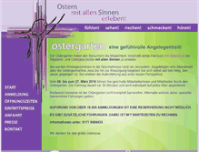 Tablet Screenshot of ostergarten-pforzheim.de